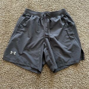 Under Armour Men's Gray Athletic Shorts 🚩